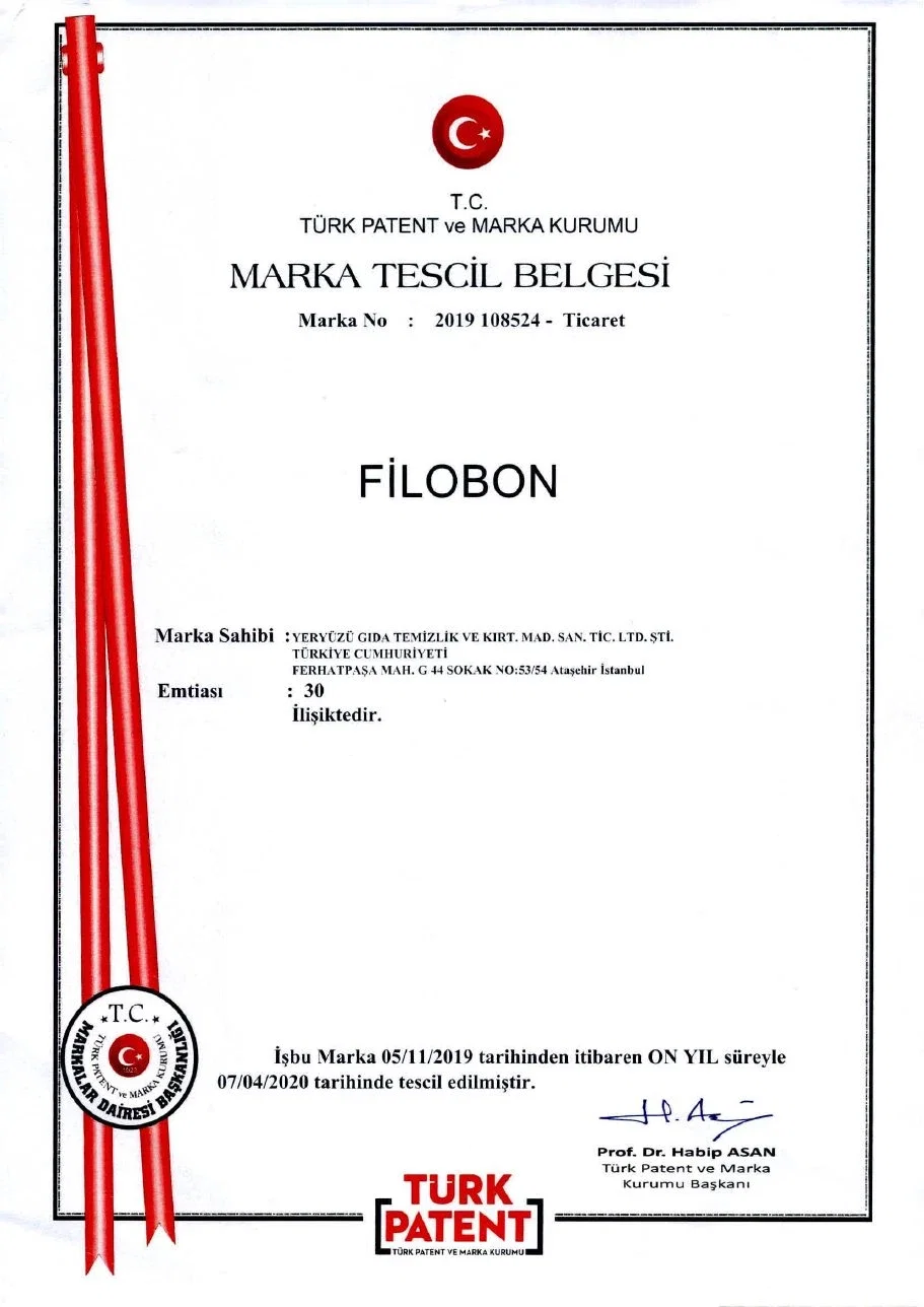Filobon — Turkish Patent and Trademark Office · No 2019 108524