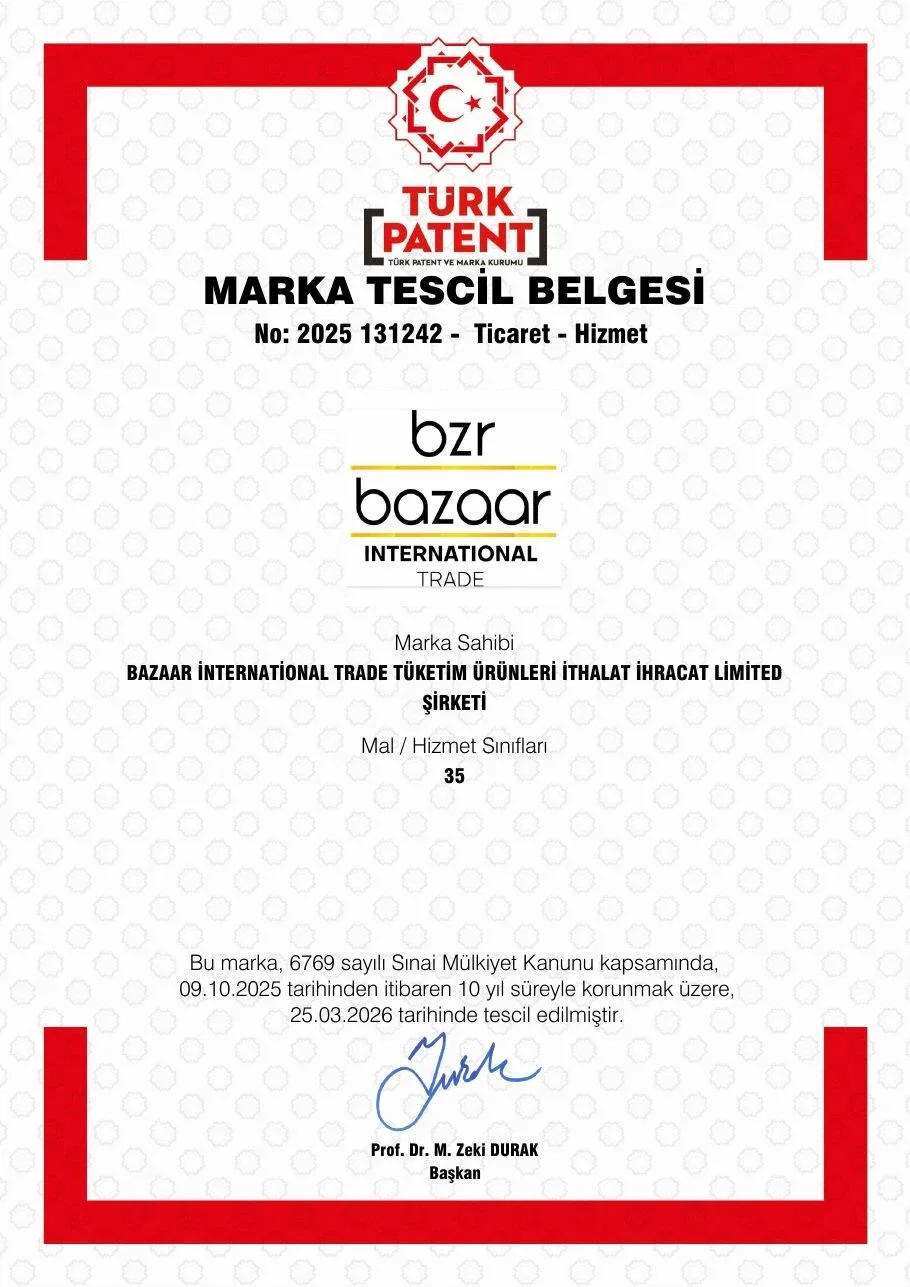 Bazaar International Trade — Turkish Patent and Trademark Office · No 2025 131242